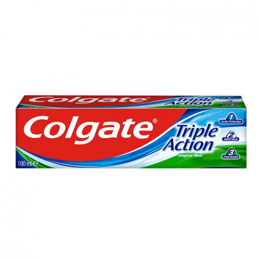 Colgate Triple Action Toothpaste, Mint Flavor, 100 Ml