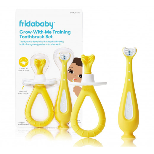 FridaBaby Grow With Me Training Toothbrush Set