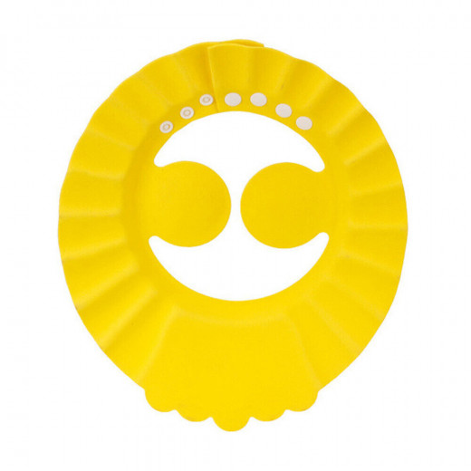 Adjustable Silicone Baby Shower Head Protector, Yellow Color
