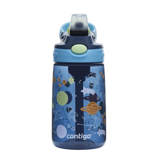 Contigo Autospout Kids Drinking Bottle, Space Design, Navy Blue Color, 420 Ml