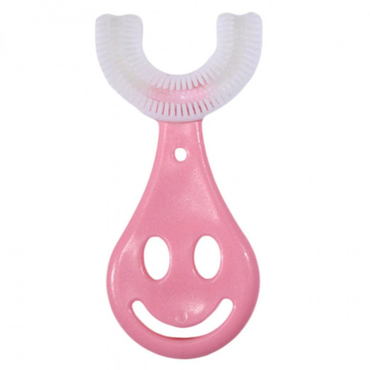 Kids Soft Toothbrush, U shaped, Pink Color