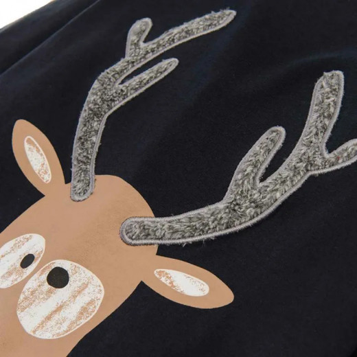 Cool Club Long Sleeve Blouse, Deer Design