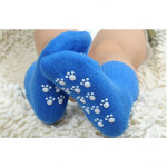 Solid Ribbed Baby Socks, Blue Color, X Size Small, 2+