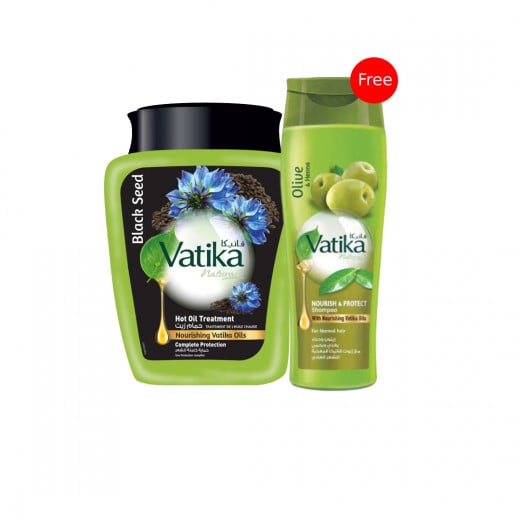 Vatika Hot Oil Treatment Cream, Black Seed, 1000 Gram + Black Seed Shampoo, 200 Ml Free
