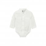 Cool Club Long Sleeve Baby Bodysuit Shirt, White Color