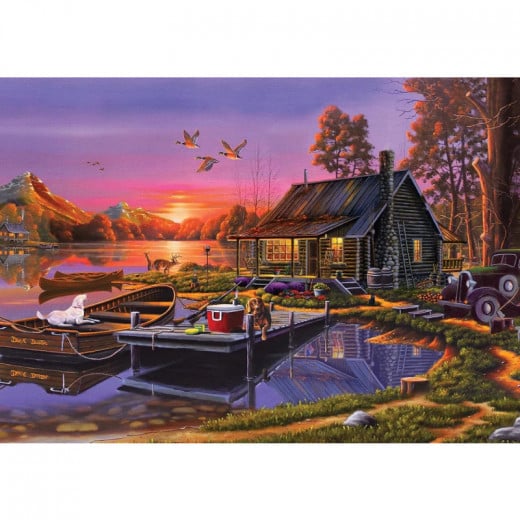 Ks Games Lakeside Cottage Design,2000 Pieces
