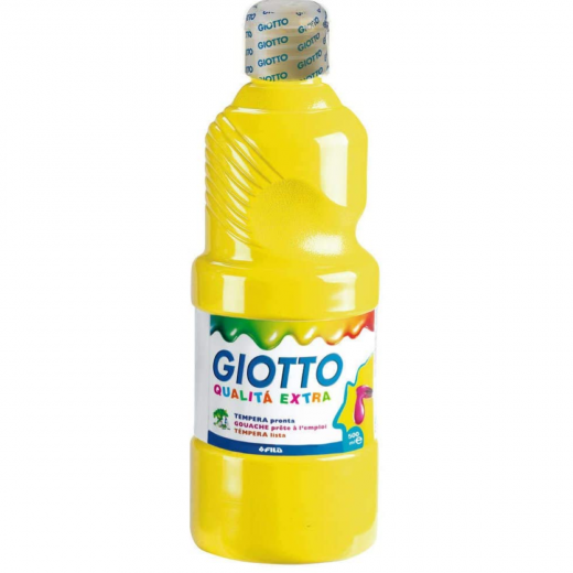 Giotto School Paint, Primary Yellow Color, 500 Ml