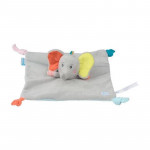 Bebe Confort Square Flat Cuddly Toy For Baby, Elidou Elephant Design