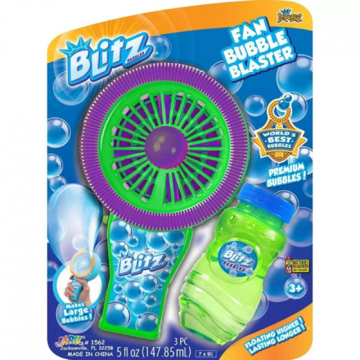Jaru Blitz Fan Bubble Blaster, Assorted Colors, 1 Piece