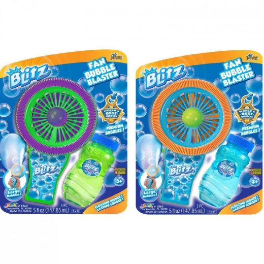Jaru Blitz Fan Bubble Blaster, Assorted Colors, 1 Piece