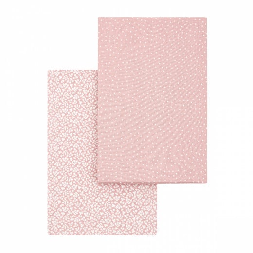 Cambrass Fitted Sheet Forest, Pink Color, 70*140, 2 Pieces