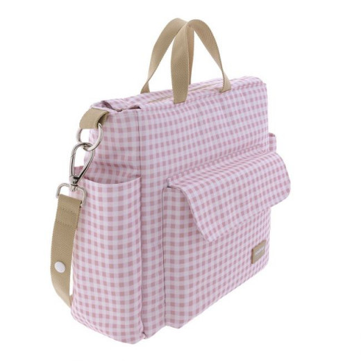 Cambrass Vichy Maternal Bag, Pink Color
