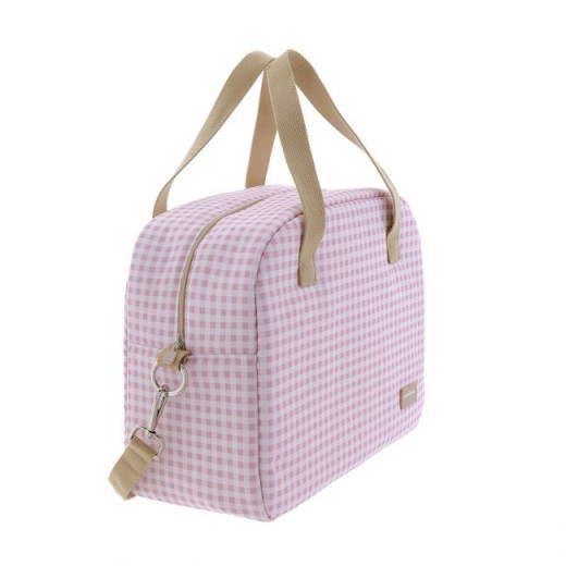 Cambrass Maternal Bag, Prome Vichy Design, Pink Color