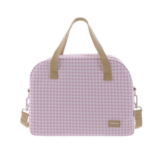 Cambrass Maternal Bag, Prome Vichy Design, Pink Color