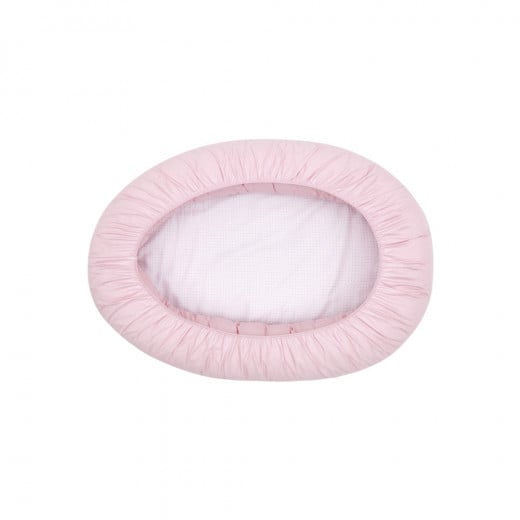 Cambrass Baby Nest Crib Essentia, Pink Color, 55x90x15 Cm