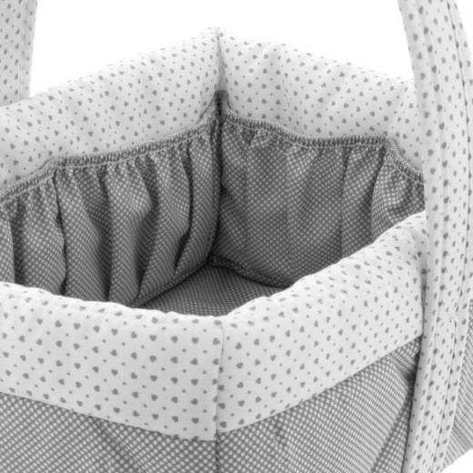 Cambrass Basket Layette Essential, Grey Color, 22.5x29x29 Cm