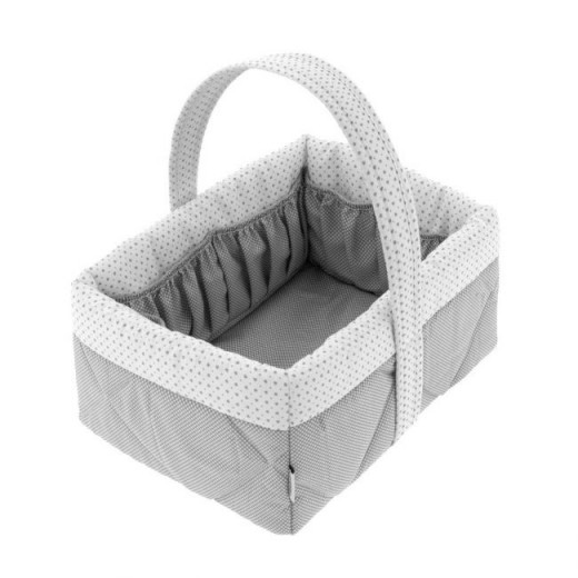 Cambrass Basket Layette Essential, Grey Color, 22.5x29x29 Cm