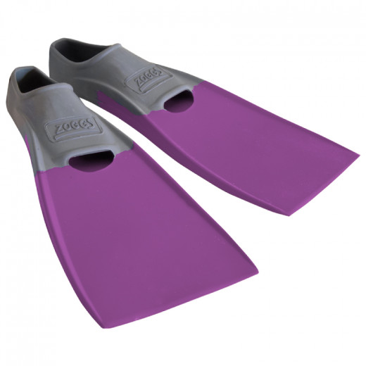 Zoggs Swimming Long Blade Rubber Fins, Purple Color