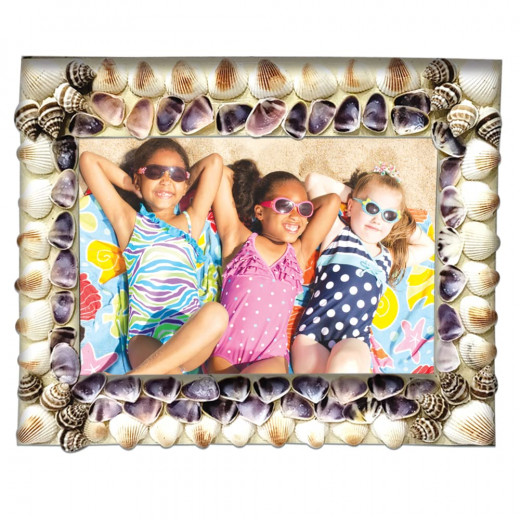 مجموعة تصميم اطار الصور من الصدف للاطفال من توي كرافت