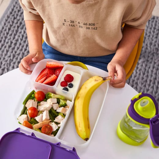 صندوق غذاء للاطفال, باللون الليلكي من بي بوكس