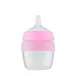 Farlin Silicone Feeding Bottle, Pink Color, 80 ML