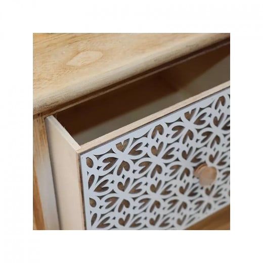 Weva Wood Storage Cabinet With 4 Drawers