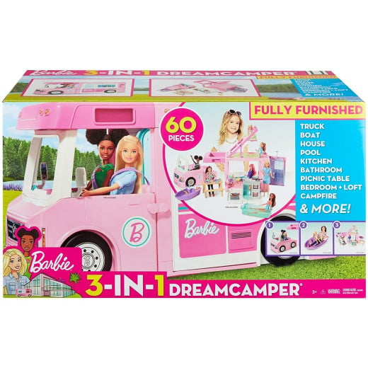 Mattel Barbie 3-in-1 DreamCamper Vehicle and Accessories