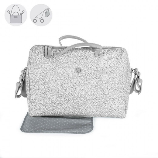 Pasito Changing Bag Flower Mellow, Grey Color