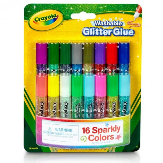 Crayola Glitter Glue, 16 Pieces