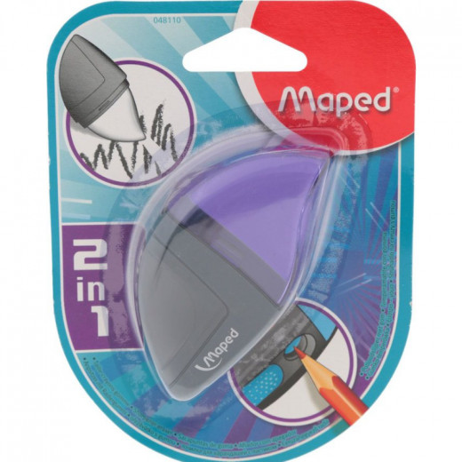 Maped Moondo Sharpener/eraser, Assorted