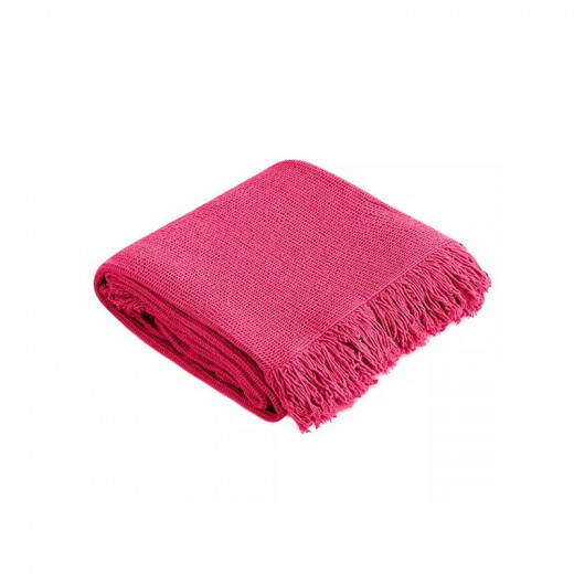 Manterol "Fausto" Throw Blanket, Pink Color, Size 130x170 Cm