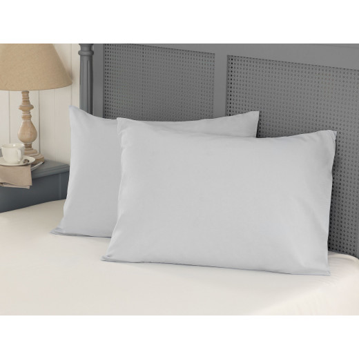 Madame Coco Eloise Ranforce Pillowcase, Grey Color, Size 50*70, 2 Pieces