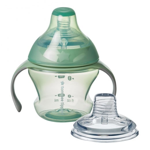 Tommee Tippee Closer To Nature Transition Cup, +4m, Green Color 150ml