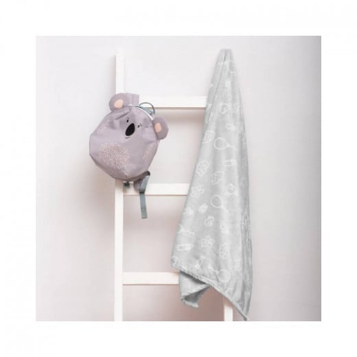 Manterol Nube Baby Blanket, Grey Color, Microfiber 70x100 Cm