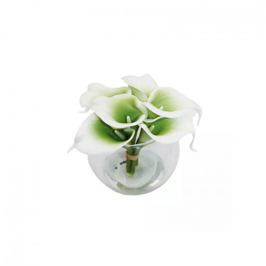 زينة زهور "كالا ليلي" ، لون اخضر ، 14 سم من نوفا هوم