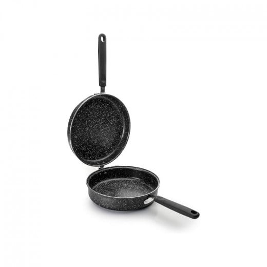 Ibili Double Omelette Frypan, Black Color, 20cm