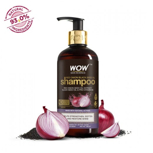 Wow Skin Science Onion Red Seed Oil Shampoo, 300ml