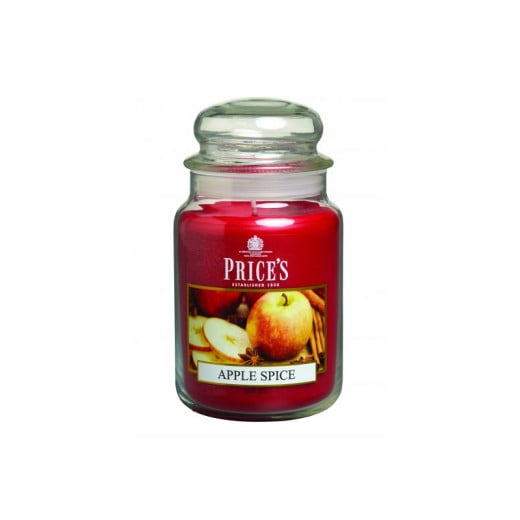 شمعة معطرة كبيرة بمرطبان وغطاء , بهارات التفاح من برايسز
