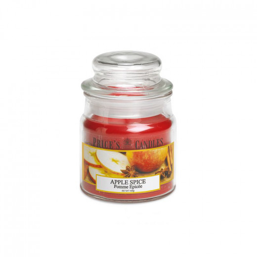 Price's Medium Scented Candle Jar With Lid, Apple Spice
