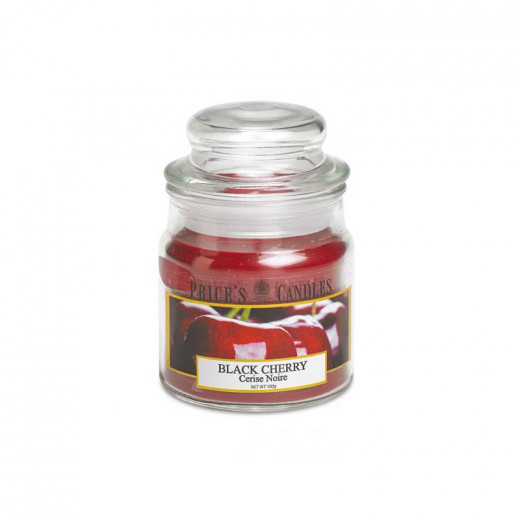 Price's Medium Scented Candle Jar with Lid - Black Cherry