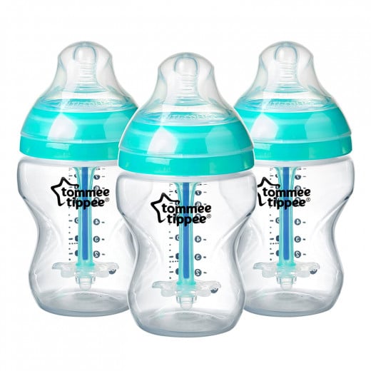 Tommee Tippee Advanced Anti-Colic Baby Bottles Kit, 260 Ml, 3 Pieces +0