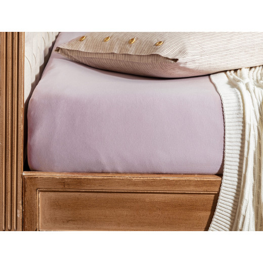 شرشف سرير مقاس مفرد من فاليريا - باللون الزهري, 120*200 من مدام كوكو