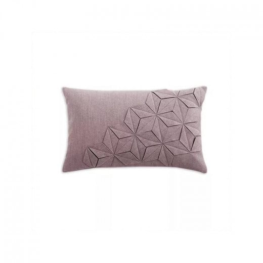 Manterol Origami Cushion, Mauve Color 30x50 Cm