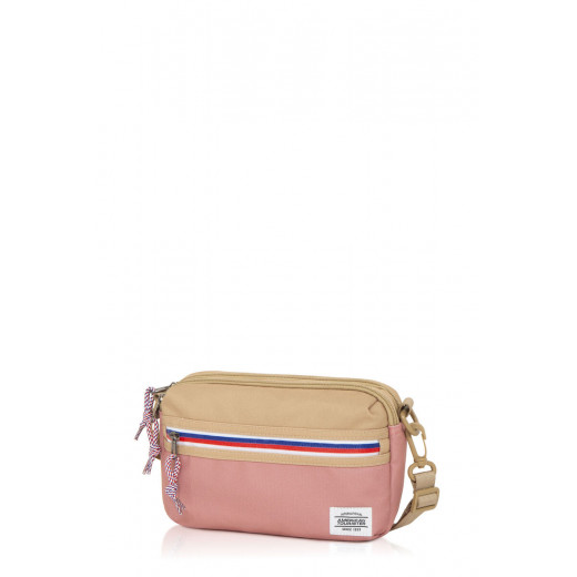 American Tourister Crossbody Bag With Zipper & Front Pocket