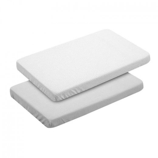 Cambrass Fitted Bed Sheet, 50x82x10 Cm, 2 Pieces