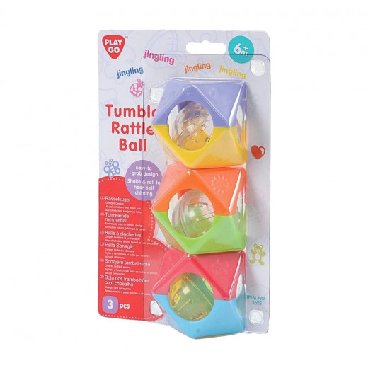 PlayGo Tumble Rattle Ball 3 Pieces