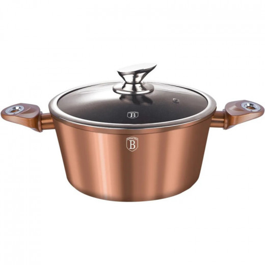 Berlinger Haus Edition Casserole With Lid, Rose Gold, 28 Cm