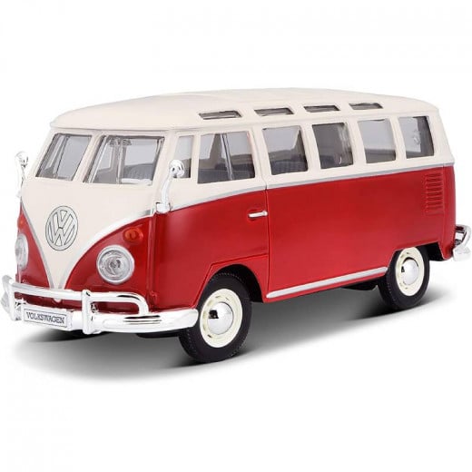 Maisto Volkswagen Samba Van, Red Color