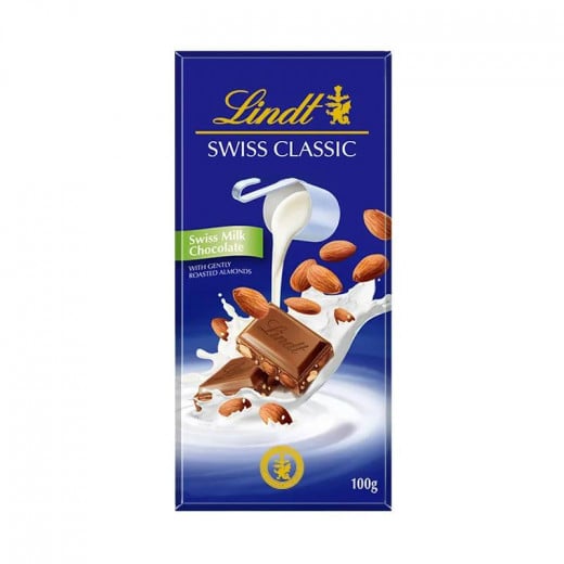 Lindt Swiss Classic Straw Almond Milk Chocolate, 12pcs, 100g