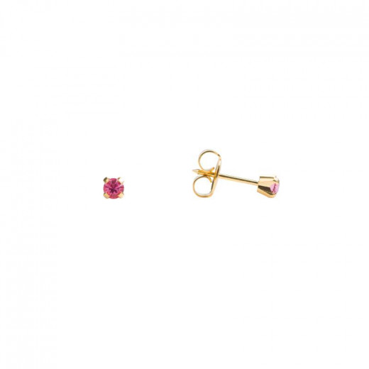 Studex Gold Plated Heartlite Oct Rose, 3 Mm For Kids